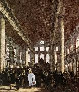 WITTE, Emanuel de Interior of the Portuguese Synagogue in Amsterdam Germany oil painting reproduction